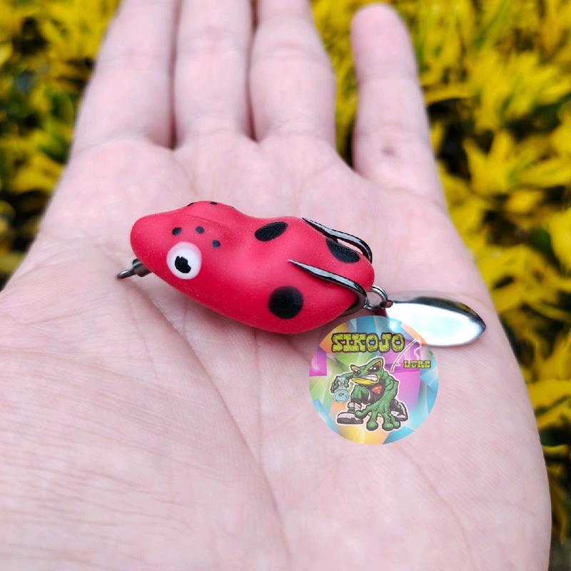 Lure Soft Frog Mini umpan pancing Ukuran 3cm Berat 5grm Untuk Mancing Casting Ikan Gabus 4