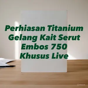 Gelang Wanita Kait Serut Embos 750 live