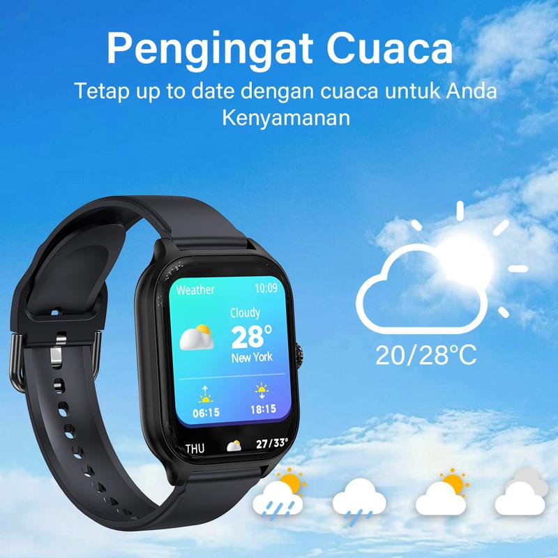 LAXASFIT H9MAX Smart Watch, Suitable for Daily Use, Business,Exercise, Magnetic Charging, Sports mode, 160mAh Long-lasting Battery Life,Sleep Tracking, Music & Camera Controls 5