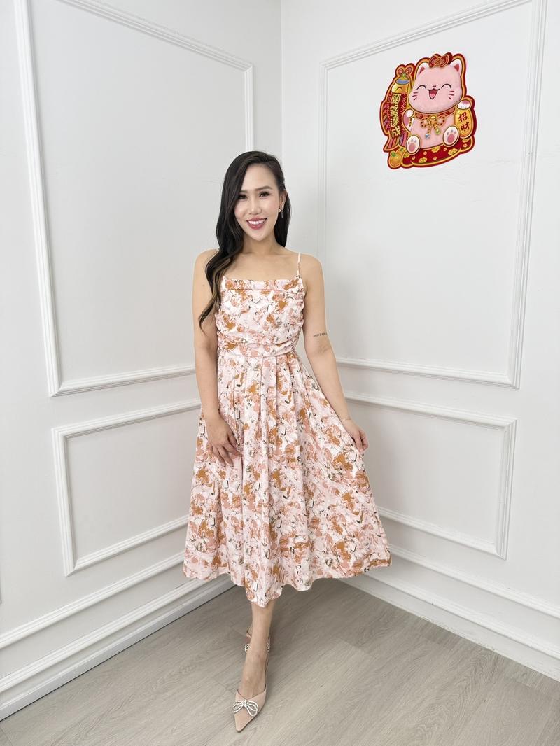 Product Introduction of STRAPPY FLORAL RUCHED BUST DRESS 10