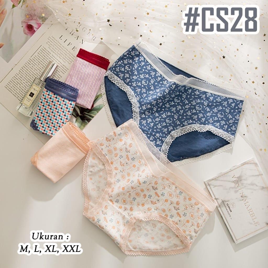 6 pcs - Celana Dalam Wanita Renda Premium Haode CS28 - Renda