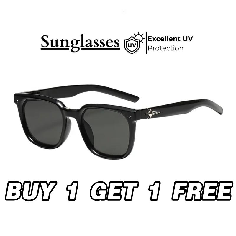 【Mua 1 tặng 1 Kính râm, dành cho phụ nữ và nam giới, cao cấp, phong cách đường phố người nổi tiếng, YT7'5 G26, chống tia cực tím, ins, mới cho năm 2025