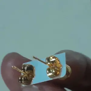 Anting Tusuk Pentol gold Perhiasan Perempuan Elegan