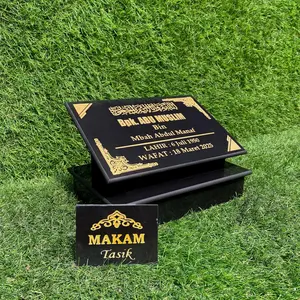 GARANSI!! MAKAM TASIK - GTH/C - TBD/TBC/TBE 20X30 - BATU NISAN REQUEST NAMA FULL GRANIT TILE MAKAM TUGU MODEL TOGA DUDUKAN TERMURAH - GRATIS PACKING KAYU