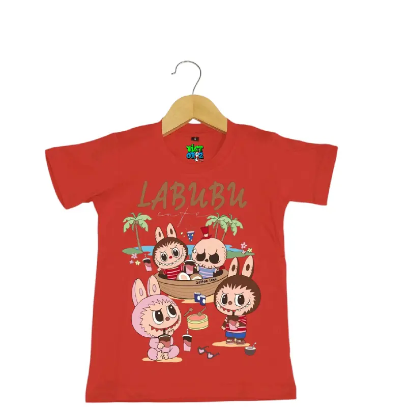 Kaos distro anak Labubu untuk anak laki-laki dah perempuan Fashion Baju 6
