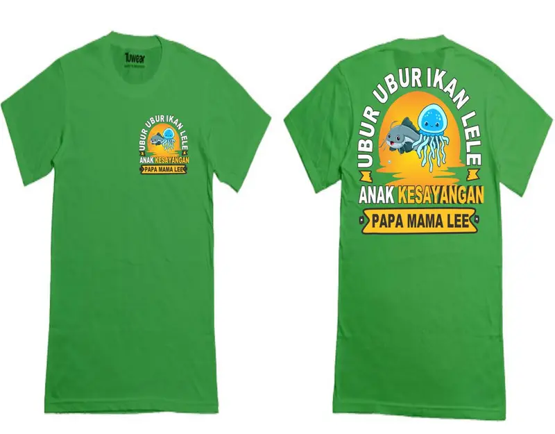 Kaos KC anak anak UBUR UBUR IKAN LELE LENGKUNG db/kaos cod terlaris Combed Dewasa Distro 3