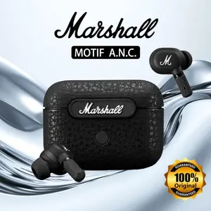 Marshall Motif ANC Minor iii True Wireless Earbuds Tahan Air Dengan Garansi 1 Tahun Kualitas Suara Signature Earphone Bluetooth Headset Nirkabel Fleksibel Bass