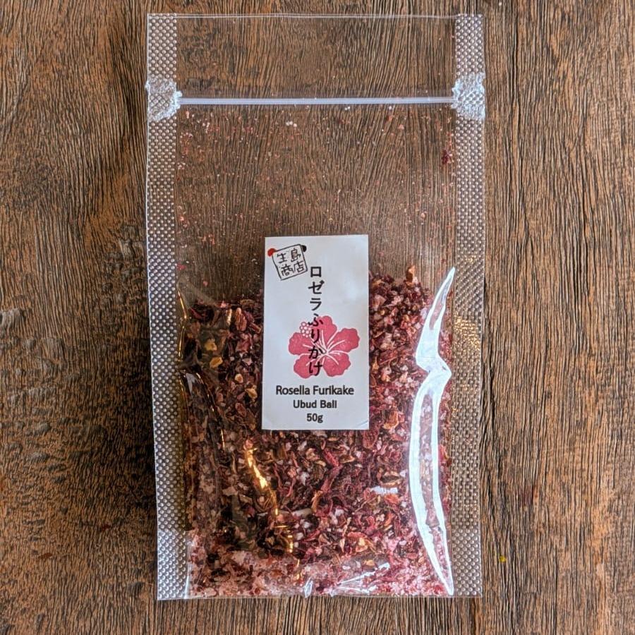 Furikake Rosella Bali "Yukari" Style (Raw & Vegan) - Hanya 2 Bahan: Bunga Rosella & Garam Kusamba / ikushima store 3