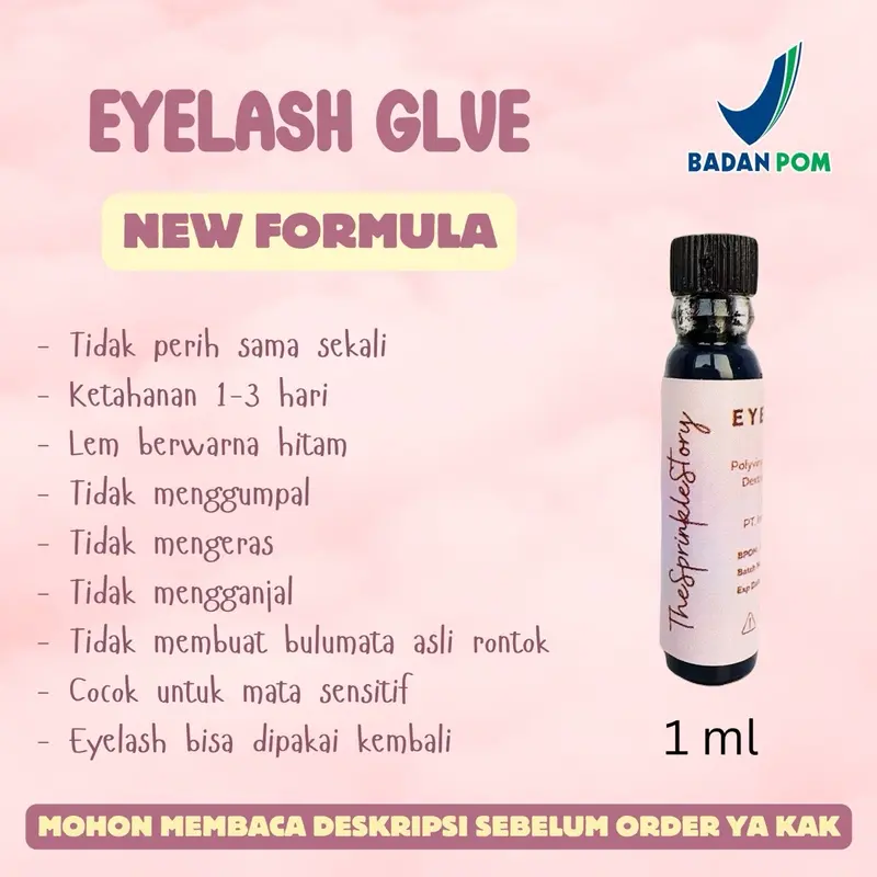 TheSprinkleStory PAKET HEMAT Premium Eyelash Extension Individual Lash Bulu Mata Palsu Anime Douyin Lem Glue 1ml BPOM 6