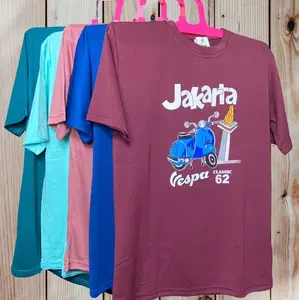 Ondel-Ondel Jakarta T-Shirt Basic Baju Kaos Monas Dewasa Pria Wanita Unisex Warna Cerah dan Menarik Keren Atasan Katun