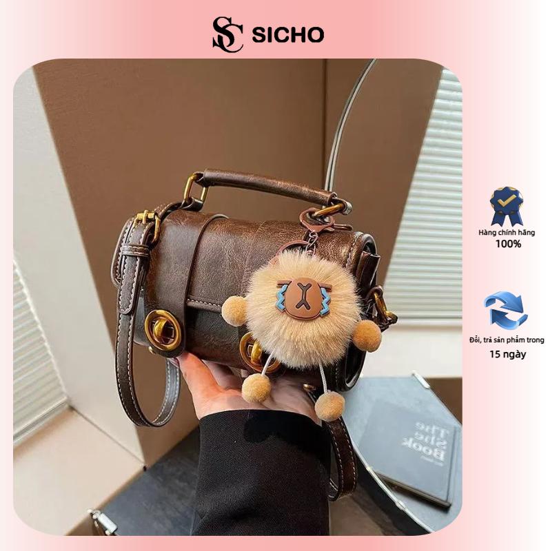 SICHO Túi xách đeo chéo xách tay thời trang sang trọng lịch sự, quà tặng móc treo