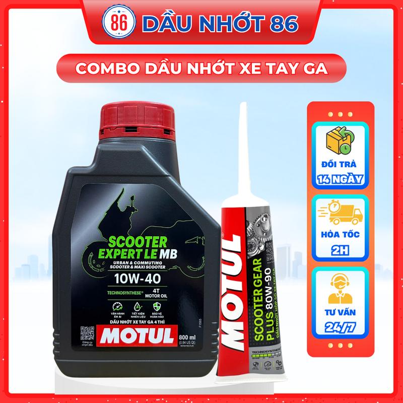  Combo Nhớt xe tay ga Motul Expert Le tặng nhớt láp Motul Dầu Nhớt Dầu 