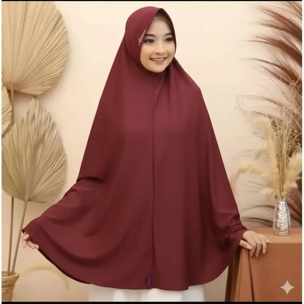 [ jp ] bergo jumbo polos hijab syar'i hijab instan kerudung super jumbo bisa di pakai atasan mukena JILBAB KHIMAR JUMBO/HIJAB PED