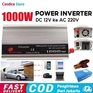 Power Inverter 220W 1000W Inverter DC 12V to AC 220V 1000 watt Aki Listrik Serbaguna Daya Besaar