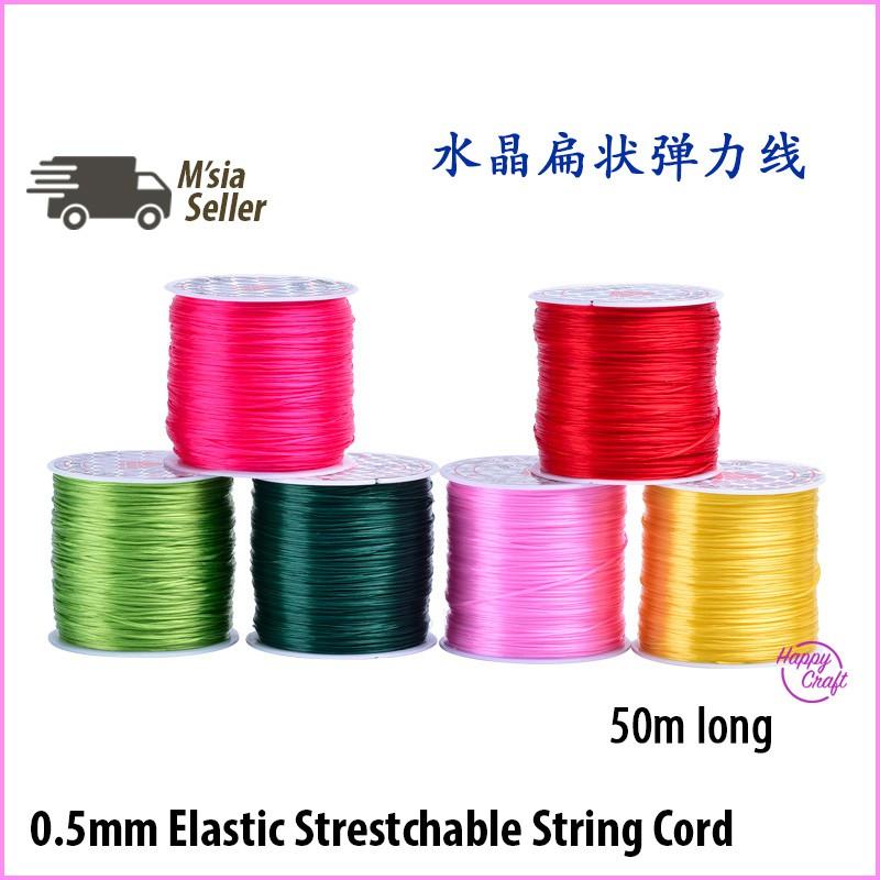 [Ready Stock] DIY 50meter 0.5mm Elastic Stretchable String for - TikTok ...