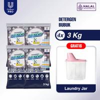 Gambar [FREE Laundry Jar] Rinso Professional Detergent Laundry Kiloan Bubuk 3 Kg Multipack Isi 4 dari Unilever Professional Kota Tangerang 1 Tokopedia