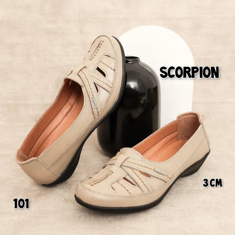 Original Scorpion 101 Sepatu Formal/Casual/Pantofel Wanita Bahan Kulit 2
