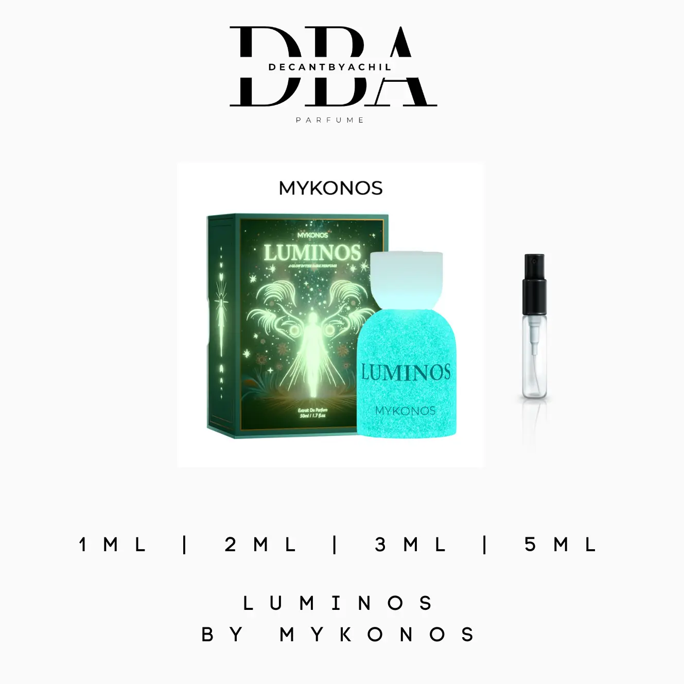 Parfum Pria Mykonos Luminos Extrait De Parfume 100% Original - Travel Size - Box - Tester