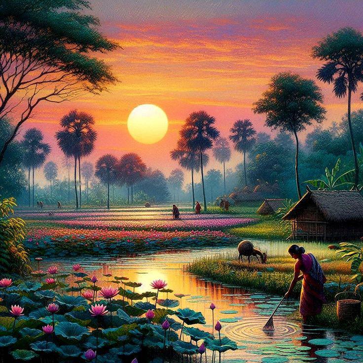  Tranh vải decor phong cảnh thiên nhiên tranh vải treo tường Hoon Decor cao cấp với nhiều mẫu khách nhau. 