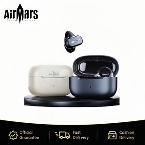Airmars ABO15 Wireless Headphones Bluetooth 5.4 Ear Clip Earphones Open Ear Clip Headsets with Mic,Mini Wireless Earbuds Bluetooth for Running Sport Gym USB-C Compatible with Android IOS Audio Electronic