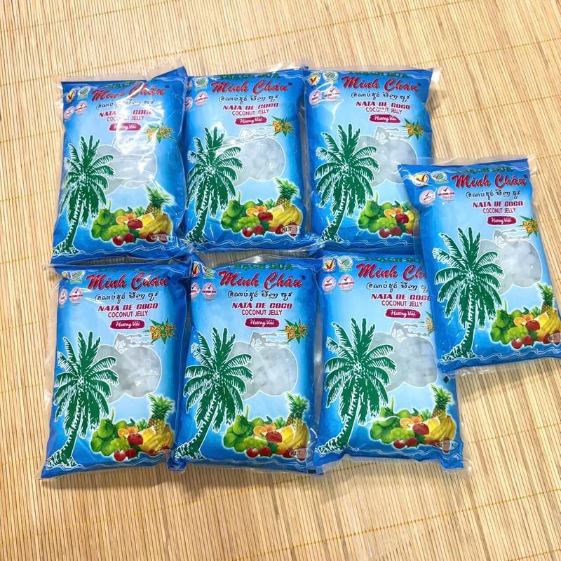 [VỊ QUÊ HƯƠNG 71]- Combo 7kg Thạch dừa Minh Châu (mỗi túi 1kg) - Ăn Vặt Snack topping đồ uống 1