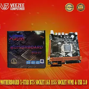 motherboard Mobo mainboard X-Star B75 Socket LGA 1155 slot NVMe & USB 3.0 baru garansi murah