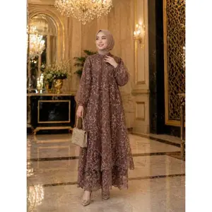 Safana Series Gamis Tulle Korneli Gunting Melayu Terbaru dengan Desain Elegan dan Detail yang Menarik