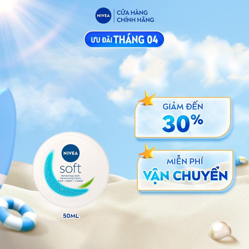 Kem Dưỡng Mềm Da NIVEA Soft (50 ml/200 ml) - 89050/89054