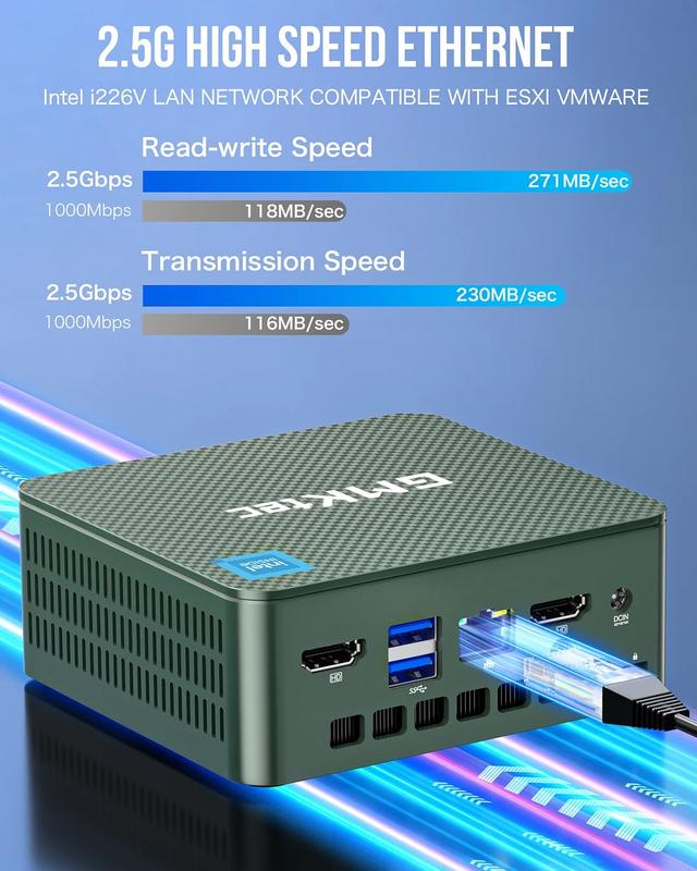 MINI PC Gaming Intel Twin Lake N150 GMKtec Nucbox G3 Plus 16GB RAM 512 SSD NVME - Windows 11 pro 4k Display 4