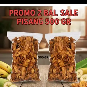 sale pisang Kripik kering kriuk ukuran 500gram