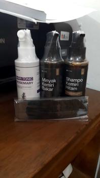 Product Review of [PAKET KOMPLIT] Minyak Kemiri bakar Shampoo & Hair Tonic Rosemary 100ml -  membantu Melebatkan, Menebalkan, Menghitamkan, Mengatasi Rontok & Ketombe, Perawatan Brewok & Jenggot vitamin rambut from ジ** ** G** ** 1