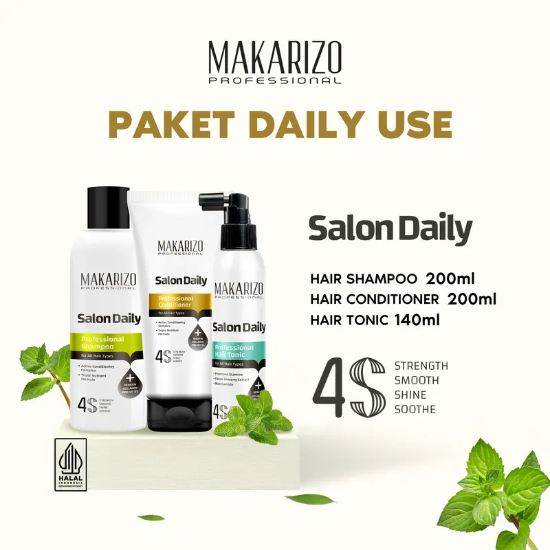 Makarizo Professional Salon Daily Paket Basic Hair Care Default