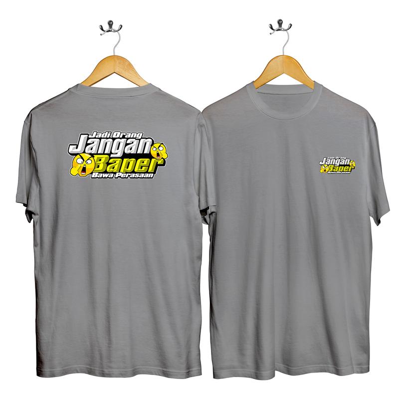 kaos oblong JANGAN BAPER/t-shirt/kaos dewasa/kaos wanita/pria/kaos lengan pendek 1
