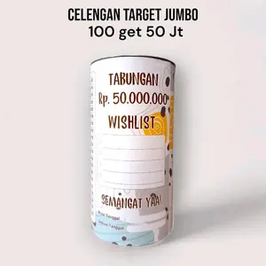 UKURAN JUMBO  CELENGAN TARGET TABUNGAN Uang