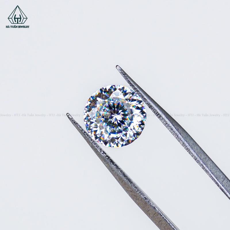 Đá Nhân Tạo Moissanite Trắng 161 Giác Cắt MW161