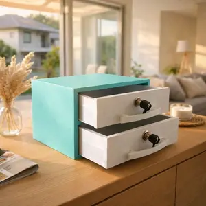 Laci Amanda Laci Penyimpanan Laci Susun 2 Sekat 4 Penyimpanan Serbaguna