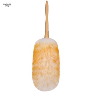 แปรงปัดฝุ่นขนสัตว์แท้ แปรงปัดฝุ่นรถยนต์ แบบหนา นุ่ม ฟู ด้ามยาว แปรงปัดฝุ่นขนไก่หนา อุปกรณ์ปัดฝุ่นสำหรับทำความสะอาดภายในบ้าน แปรงปัดฝุ่นรถยนต์