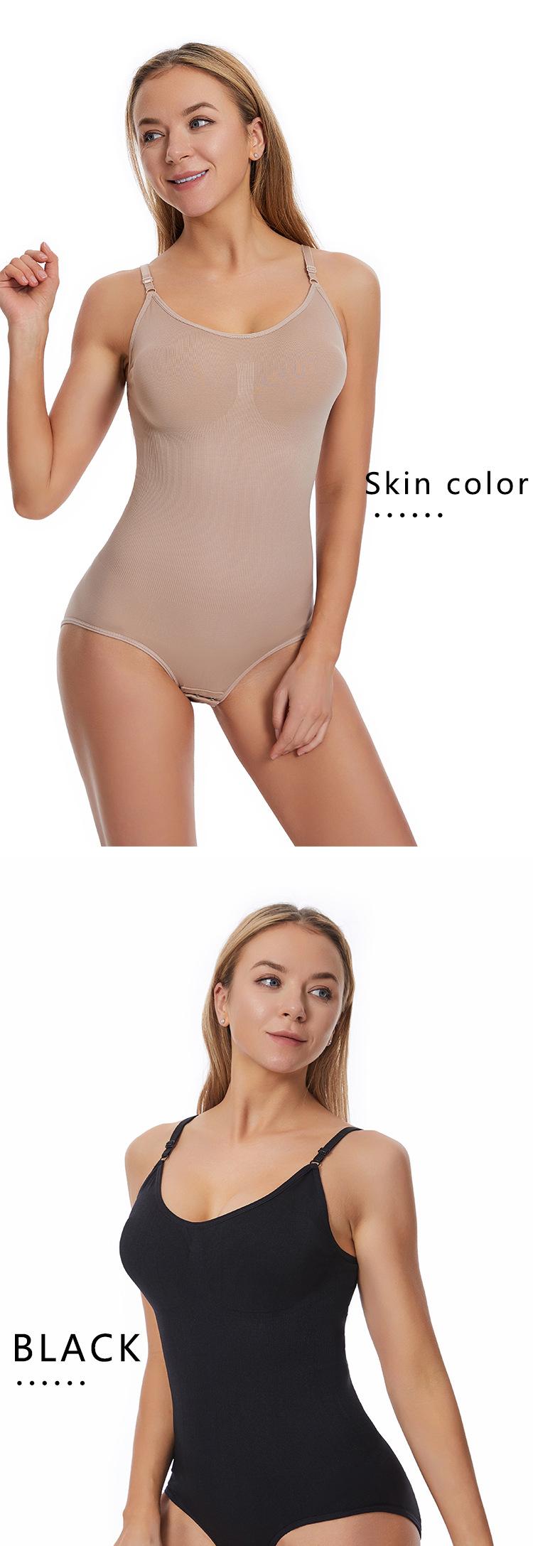 Product Introduction of Slim + convenient one-piece body shaper for women with belly-tightening, button-down, crotch-lifting, hip-lifting and body shaping 9