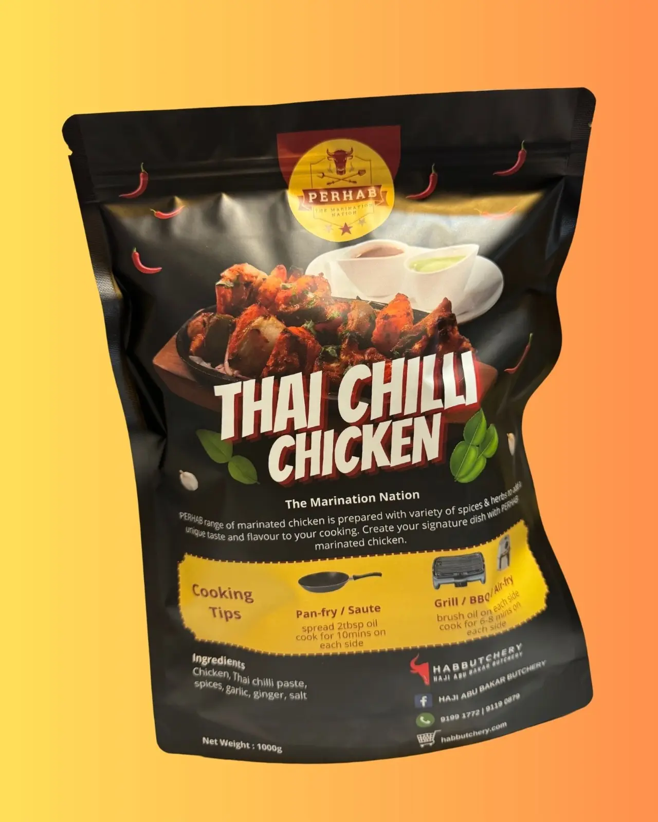 Marinated thai chilli chicken breast