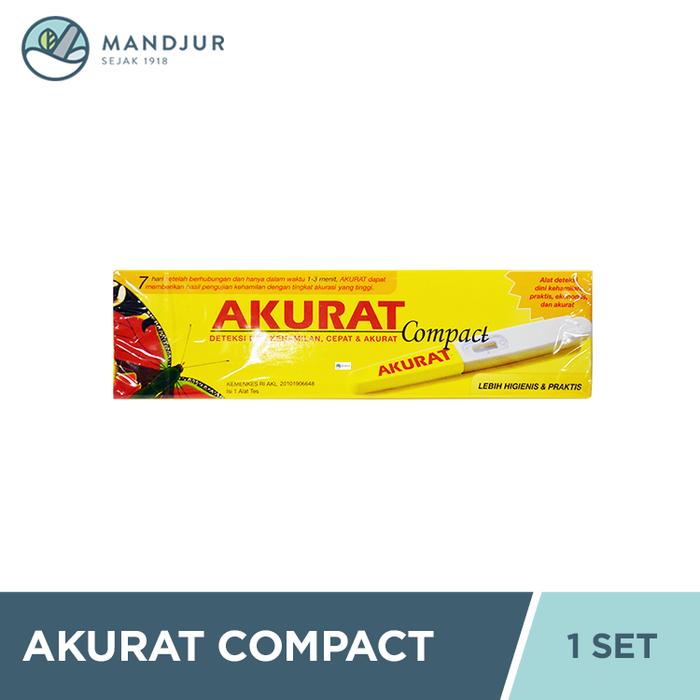 Gambar Akurat Compact - Alat Uji Kehamilan Pribadi dari Apotekmandjurofficial Kota Administrasi Jakarta Pusat Tokopedia