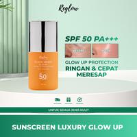 Gambar Reglow Sunscreen SPF 50 PA+++ - Perlindungan Terhadap Sinar UV untuk Mencegah Tanda Penuaan Dini Garis Halus, Kerutan, dan Flek Hitam Sunblock - SUNSCREEN dari Biliva Beauty Store Kota Surabaya 1 Tokopedia