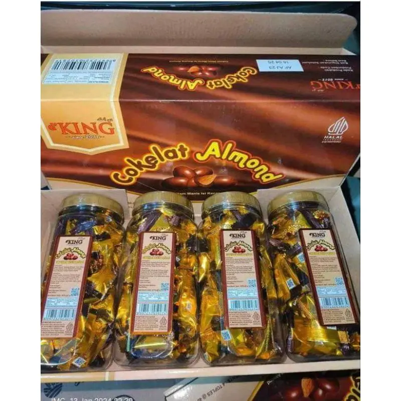 coklat almond king / coklat musdalifah 1 toples 0