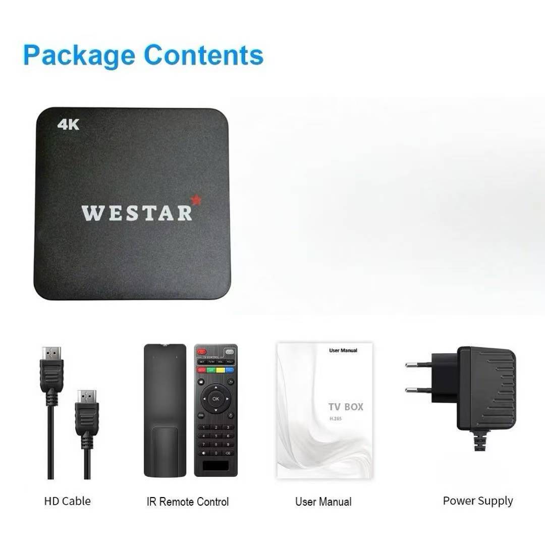 WESTAR Android TV BOX 4K Ultra HD WIFI STB 4K Smart TV BOX WESTAR Android TV BOX 4K Ultra HD WIFI STB 4K Smart TV BOX