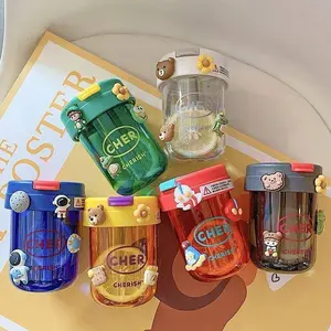 IR-870 Botol Minum CHER 300ml Cangkir Sedotan Portable Cangkir Air Minum Mini Pocket Bottle Silikon Kitchenware