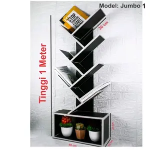 PROMO RAK BUKU JUMBO TINGGI 1 METER TEMPAT BUKU PENYIMPANAN BUKU RAK BUKU PROTABLE