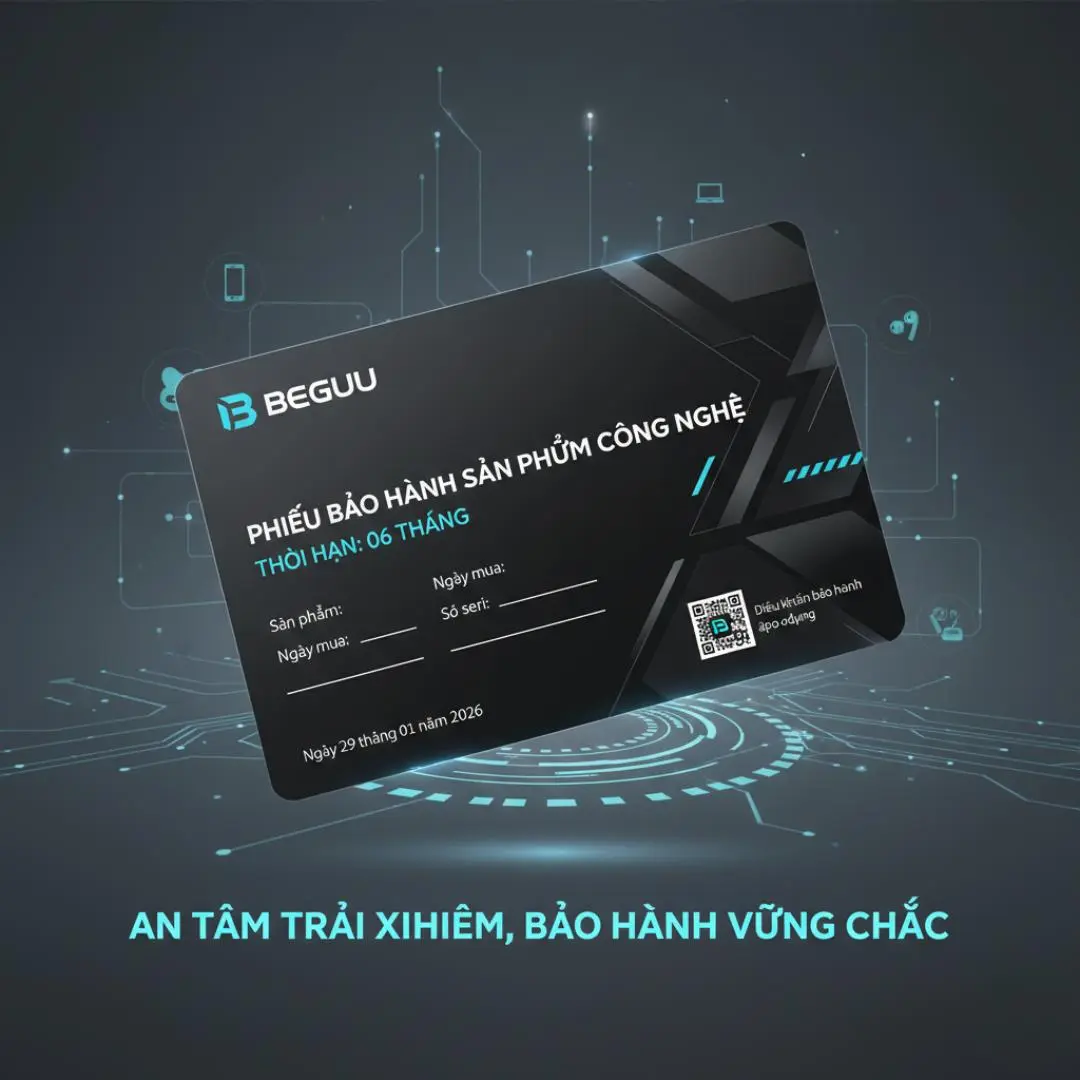 Beguu Thẻ Bảo Hành Online Bộ Sạc Beguu 6 Tháng Bảo Hành Thiết Bị Công Nghệ 1 Đổi 1, Chống Cháy Nổ