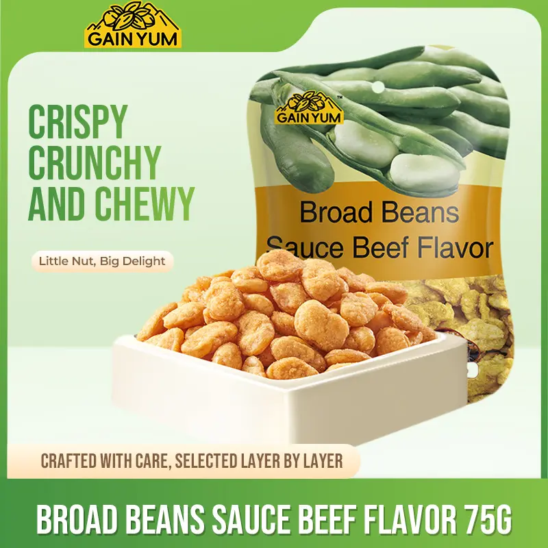 GainYum - Kacang Koro Rasa Sapi 75G