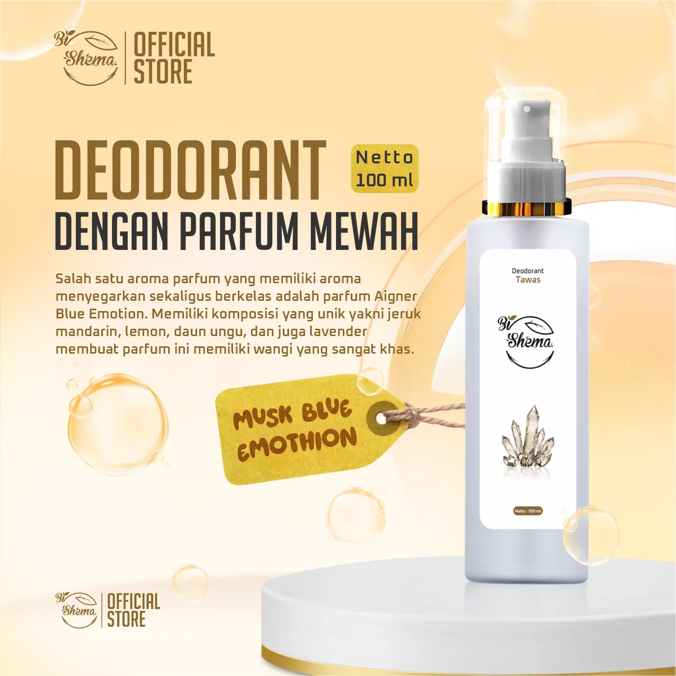 100ML MUSK - BLUE EMOTHION