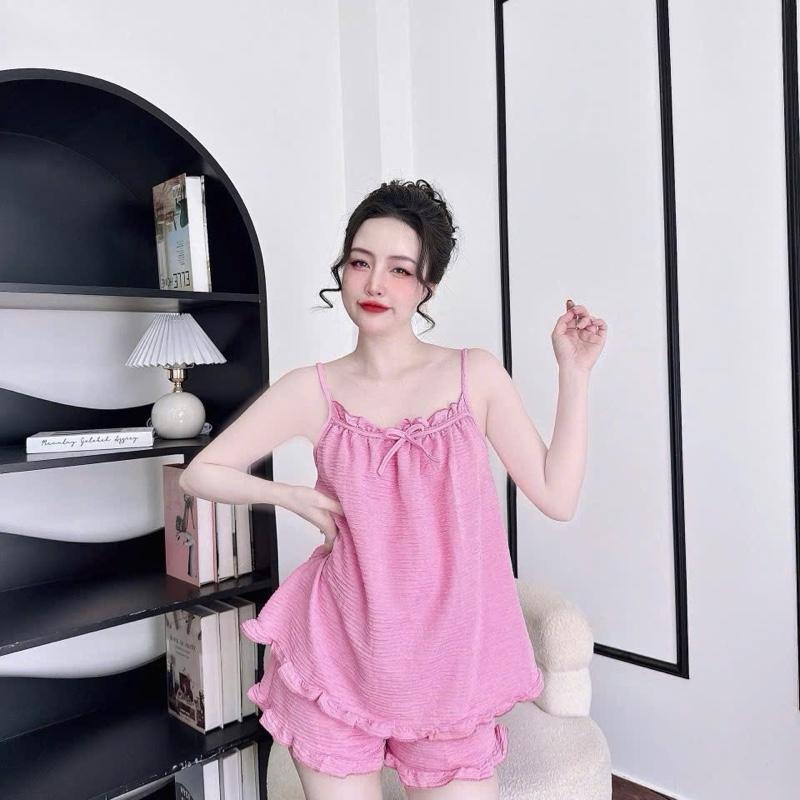 [BIGSIZE] Đồ Bộ Ngủ 2 Dây Chất Liệu Xốp Nhật Jerry Home 6
