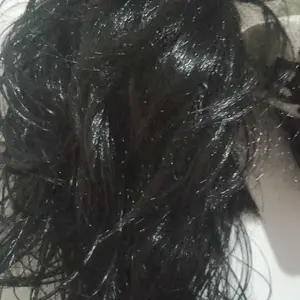 Wolf tailed Mullet Fish Head Fashion Wig for Men and Women Daily Split Short Long Straight Hair Samurai Head Imitation Human Hair Full Head Set